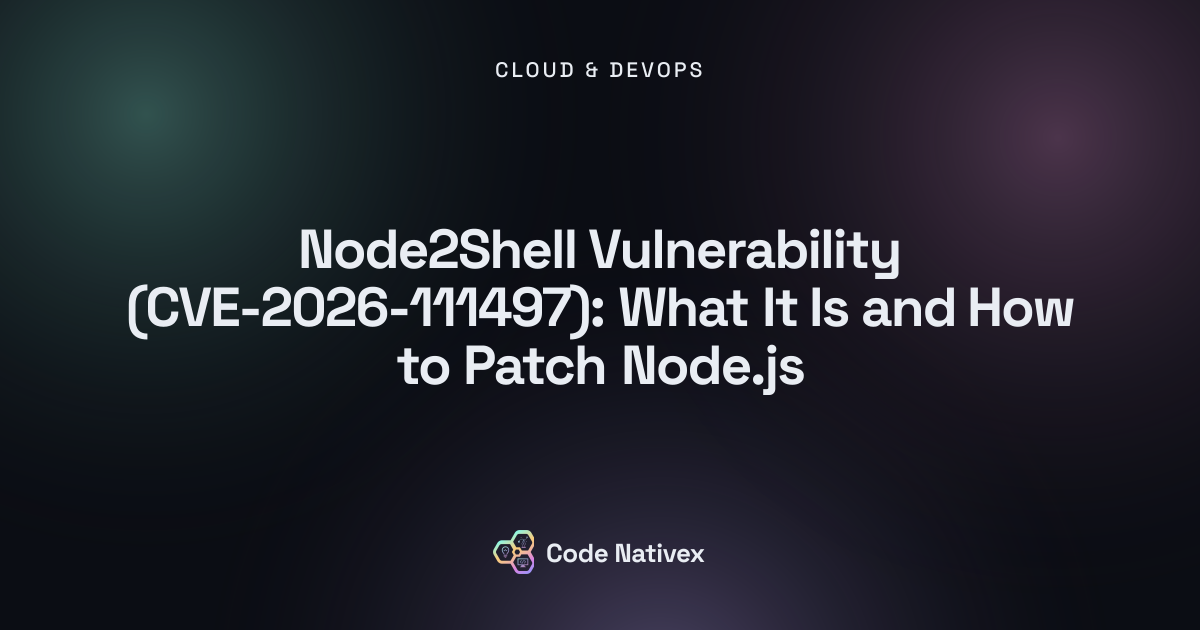 Node2Shell Vulnerability (CVE-2026-111497): What It Is and How to Patch Node.js