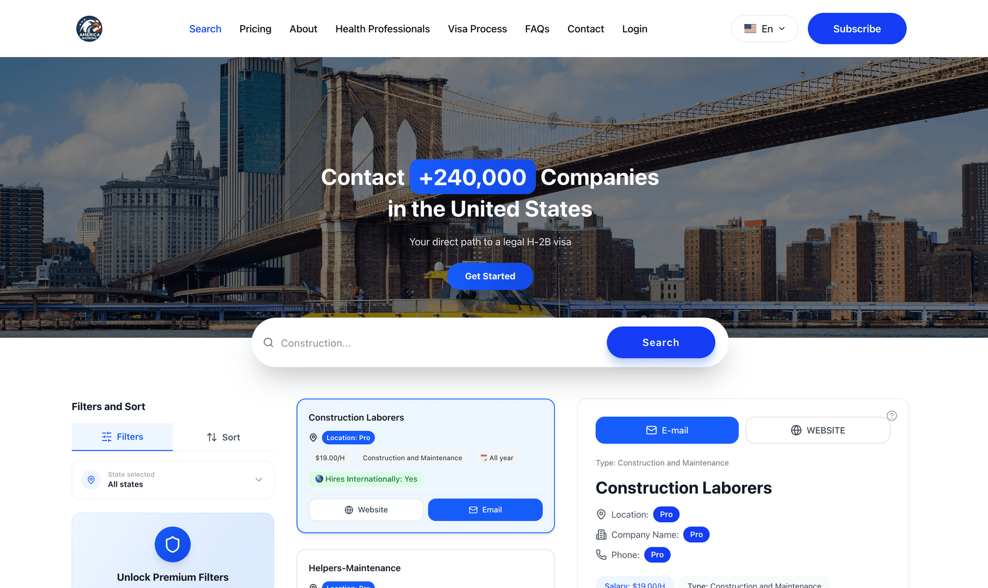 America Working case study